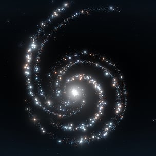 Świecąca galaktyka spiralna