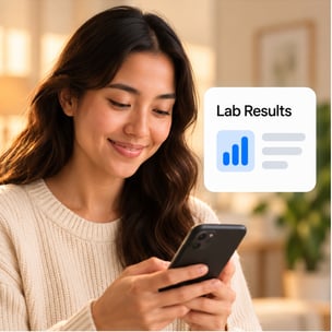 Person using ChatGPT to understand health information