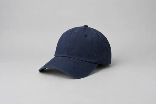 Source 2 for Virtual clothing try-on: navy baseball cap.