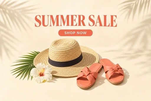 Source 1 for Website hero banner: summer sale banner.