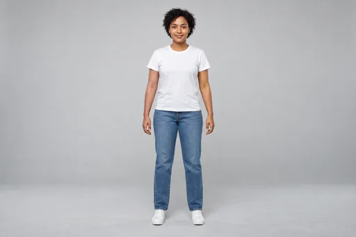 Source 1 for Outfit try-on: full body neutral studio person.