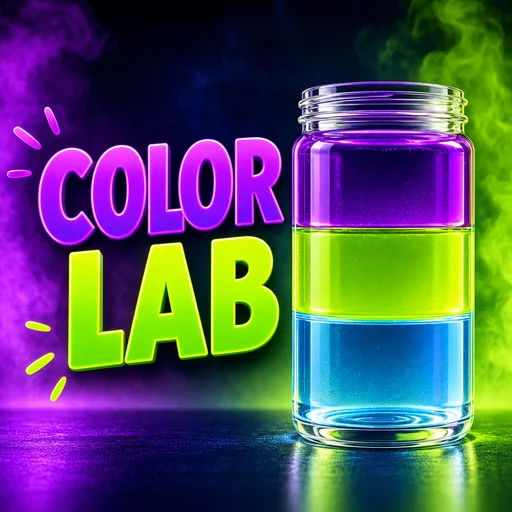 COLOR LAB thumbnail with layered-color jar on the right.
