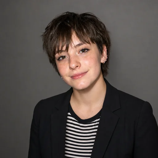 Career headshot of the selected original catalog person (example-c), with natural studio lighting.