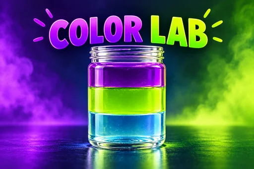 Source 1 for Video thumbnail design: color lab thumbnail.