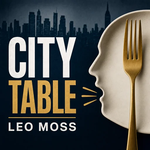 CITY TABLE podcast cover with LEO MOSS.