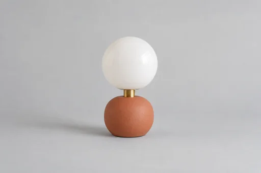 Source 2 for Add or replace element: terracotta globe lamp.