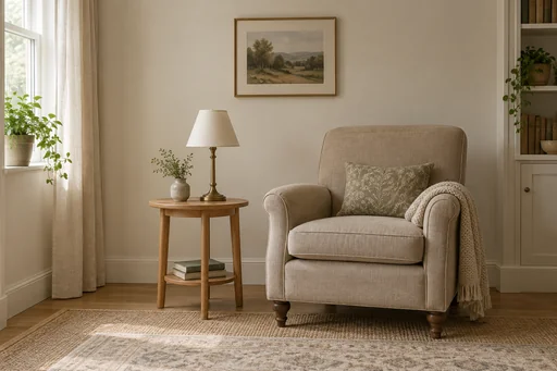 Source 1 for Add or replace element: cream reading corner.
