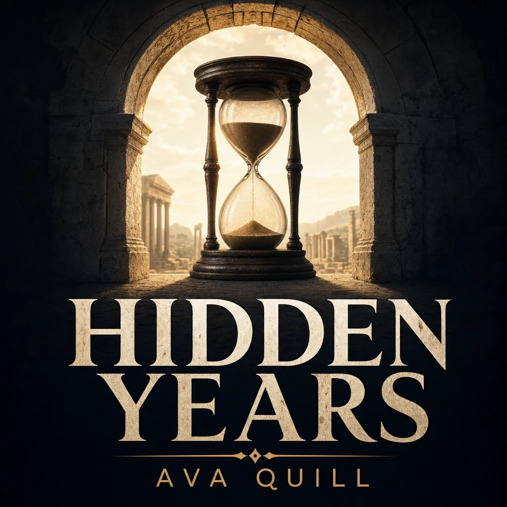 HIDDEN YEARS podcast cover with AVA QUILL.